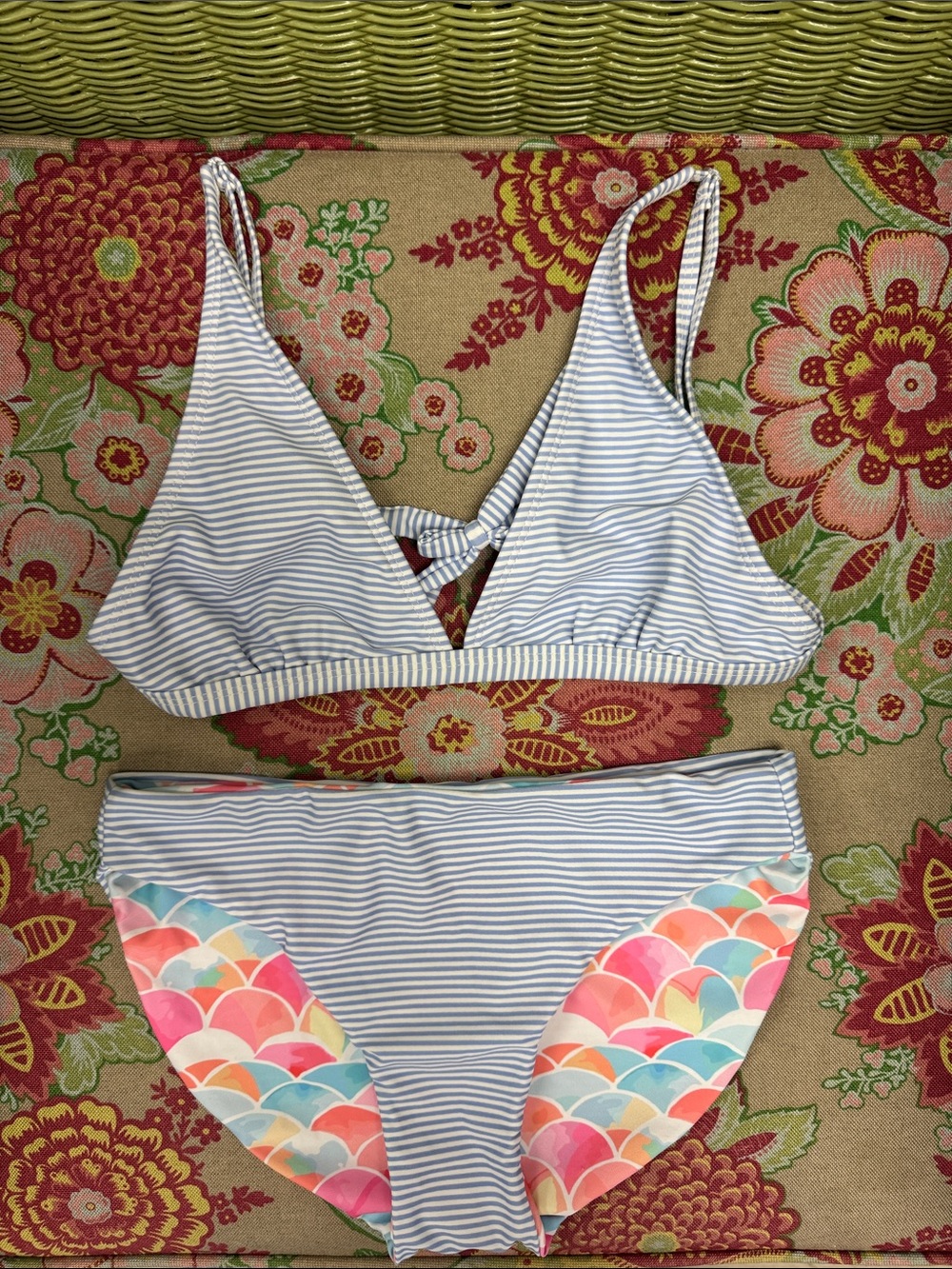 EUC SnapperRock Triangle Bikini Size 16